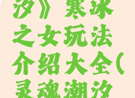 《灵魂潮汐》寒冰之女玩法介绍大全(灵魂潮汐冰箱)