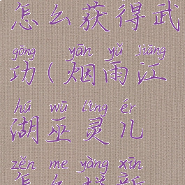 《烟雨江湖》巫灵儿怎么获得武功(烟雨江湖巫灵儿怎么样新伙伴实力分析)