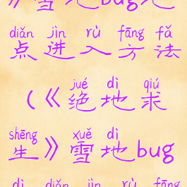 《绝地求生》雪地bug地点进入方法(《绝地求生》雪地bug地点进入方法视频)