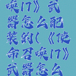 《使命召唤17》武器怎么配装的(《使命召唤17》武器怎么配装的呢)