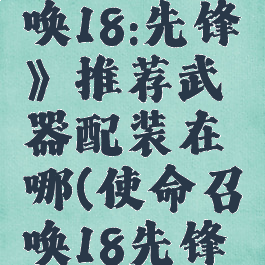 《使命召唤18:先锋》推荐武器配装在哪(使命召唤18先锋价格)