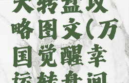 《万国觉醒》幸运大转盘攻略图文(万国觉醒幸运转盘间隔多久出一次)