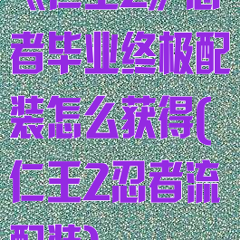 《仁王2》忍者毕业终极配装怎么获得(仁王2忍者流配装)