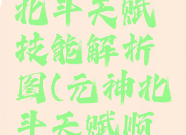 《原神》北斗天赋技能解析图(元神北斗天赋顺序)