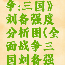 《全面战争:三国》刘备强度分析图(全面战争三国刘备强不强)