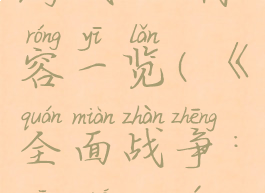 《全面战争:三国》游戏dlc内容一览(《全面战争:三国》游戏dlc内容一览)