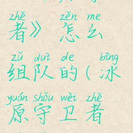 《冰原守卫者》怎么组队的(冰原守卫者游戏视频)