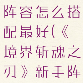 《境界斩魂之刃》新手阵容怎么搭配最好(《境界斩魂之刃》新手阵容怎么搭配最好看)