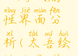 《太吾绘卷》游戏属性界面分析(太吾绘卷各种属性作用)