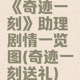 《奇迹一刻》助理剧情一览图(奇迹一刻送礼)