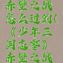 《少年三国志零》赤壁之战怎么过的(《少年三国志零》赤壁之战怎么过的啊)