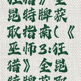 《巫师3:狂猎》全昆特牌获取指南(《巫师3:狂猎》全昆特牌获取指南下载)