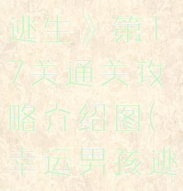 《幸运男孩逃生》第17关通关攻略介绍图(幸运男孩逃生游戏)