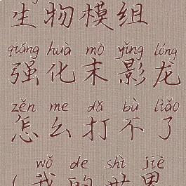 《我的世界》泰坦生物模组强化末影龙怎么打不了(我的世界打末影龙推荐附魔)