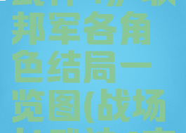 《战场女武神4》联邦军各角色结局一览图(战场女武神4支线)