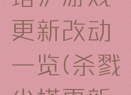 《杀戮尖塔》游戏更新改动一览(杀戮尖塔更新了什么)