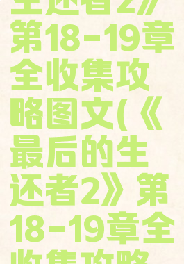 《最后的生还者2》第18-19章全收集攻略图文(《最后的生还者2》第18-19章全收集攻略图文下载)