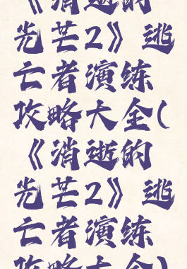 《消逝的光芒2》逃亡者演练攻略大全(《消逝的光芒2》逃亡者演练攻略大全)