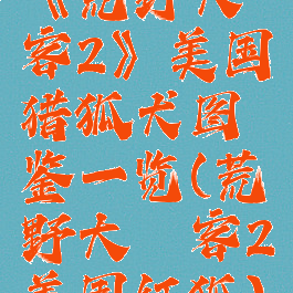 《荒野大镖客2》美国猎狐犬图鉴一览(荒野大镖客2美国红狐)