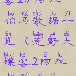 《荒野大镖客2》阿拉伯马数据一览(荒野大镖客2阿拉伯马具体位置)