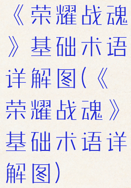 《荣耀战魂》基础术语详解图(《荣耀战魂》基础术语详解图)
