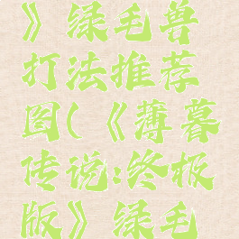 《薄暮传说:终极版》绿毛兽打法推荐图(《薄暮传说:终极版》绿毛兽打法推荐图)