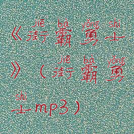 《街霸勇士》(街霸勇士mp3)