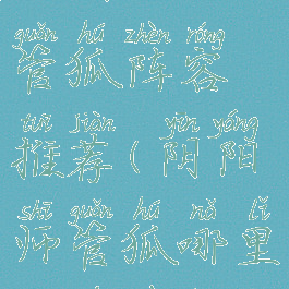 《阴阳师》管狐阵容推荐(阴阳师管狐哪里多游戏吧)