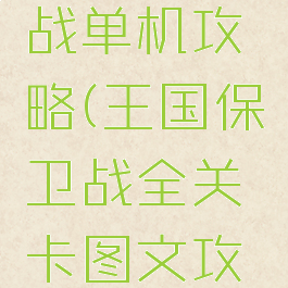 王国保卫战单机攻略(王国保卫战全关卡图文攻略)