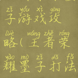 王者荣耀墨子游戏攻略(王者荣耀墨子打法攻略)