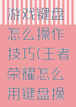 王者荣耀游戏键盘怎么操作技巧(王者荣耀怎么用键盘操作)