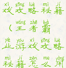 王者霸业游戏攻略秘籍(王者霸业游戏攻略秘籍怎么用)