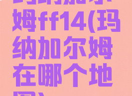 玛纳加尔姆ff14(玛纳加尔姆在哪个地图)