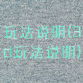 玩法说明(3d玩法说明)