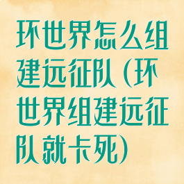 环世界怎么组建远征队(环世界组建远征队就卡死)