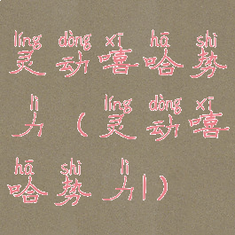 灵动嘻哈势力(灵动嘻哈势力1)