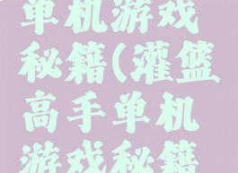 灌篮高手单机游戏秘籍(灌篮高手单机游戏秘籍大全)
