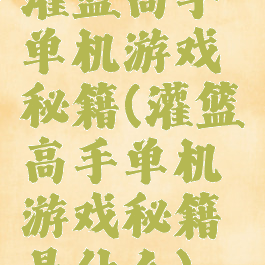 灌篮高手单机游戏秘籍(灌篮高手单机游戏秘籍是什么)