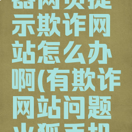火狐浏览器网页提示欺诈网站怎么办啊(有欺诈网站问题火狐手机浏览器)