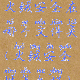 火绒安全在哪个文件夹(火绒安全性怎么样)