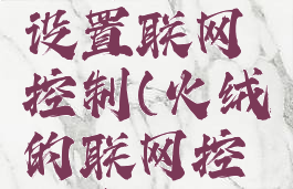 火绒安全软件怎么设置联网控制(火绒的联网控制在哪设置)