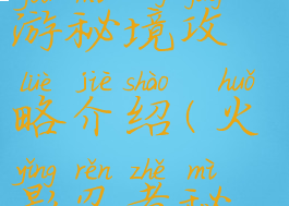 火影忍者手游秘境攻略介绍(火影忍者秘境入口)