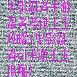 火影忍者手游忍者考试土主攻略(火影忍者ol手游土主搭配)