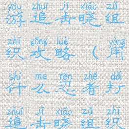 火影忍者手游追击晓组织攻略(用什么忍者打追击晓组织)