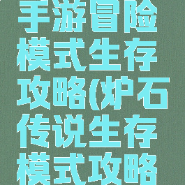 炉石传说手游冒险模式生存攻略(炉石传说生存模式攻略大全)