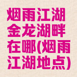 烟雨江湖金龙湖畔在哪(烟雨江湖地点)