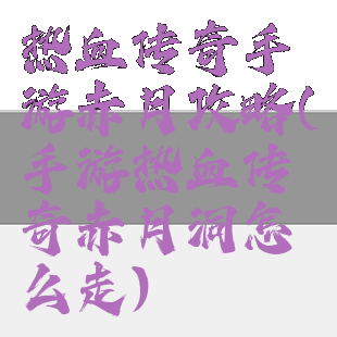 热血传奇手游赤月攻略(手游热血传奇赤月洞怎么走)