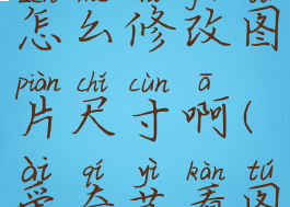 爱奇艺看图怎么修改图片尺寸啊(爱奇艺看图怎么样)