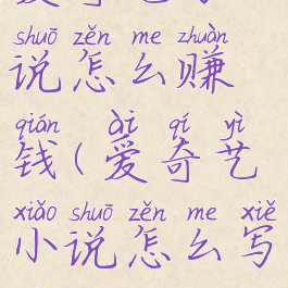 爱奇艺写小说怎么赚钱(爱奇艺小说怎么写小说)