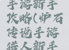 猎人卡牌手游新手攻略(炉石传说手游猎人新手卡组)